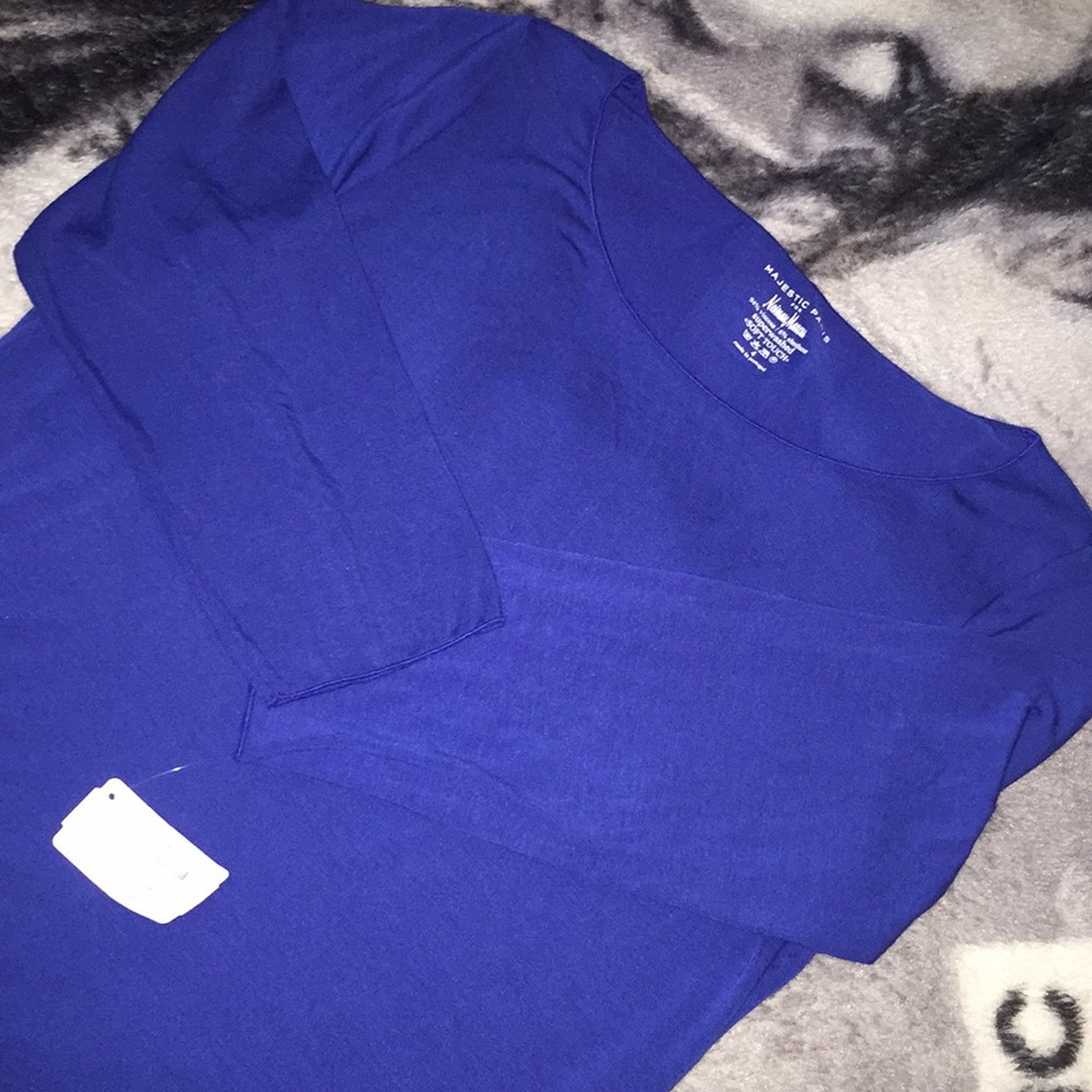Blue tee